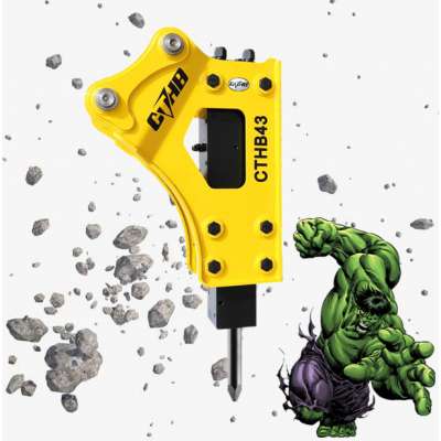 SB43 Chisel 75mm small size hydraulic breaker hammer for roadbed